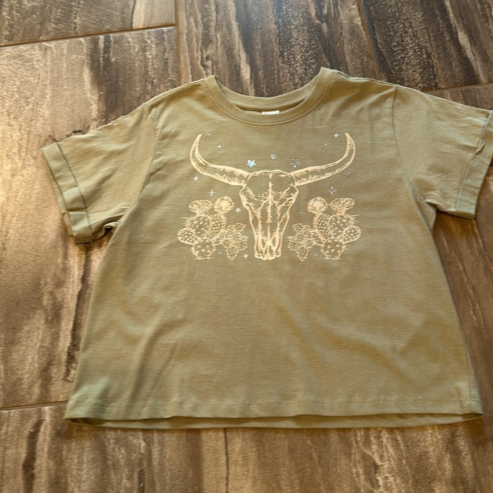 Western inspired cropped tee